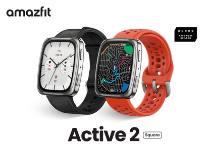 Amazfit Active 2 (Square) - Black - Smartwatch Amazfit - NooMii
