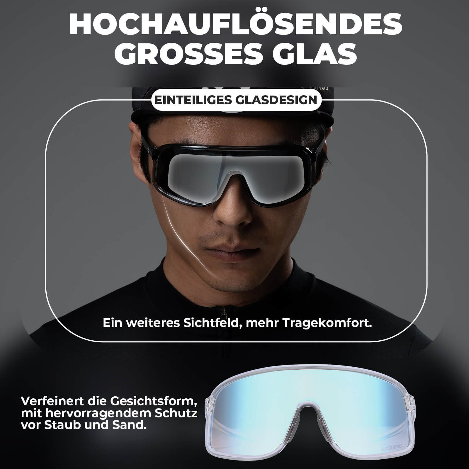 Anti - Beschlag Sonnenbrille Selbsttönend – SHOWDOW Serie - Fahrradbrille ROCKBROS - EU - NooMii