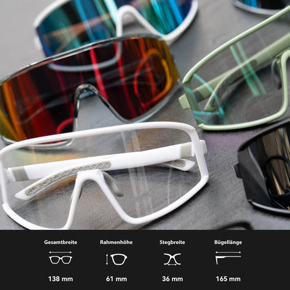 Anti - Beschlag Sonnenbrille Selbsttönend UV400 Schutz - Fahrradbrille ROCKBROS - EU - NooMii