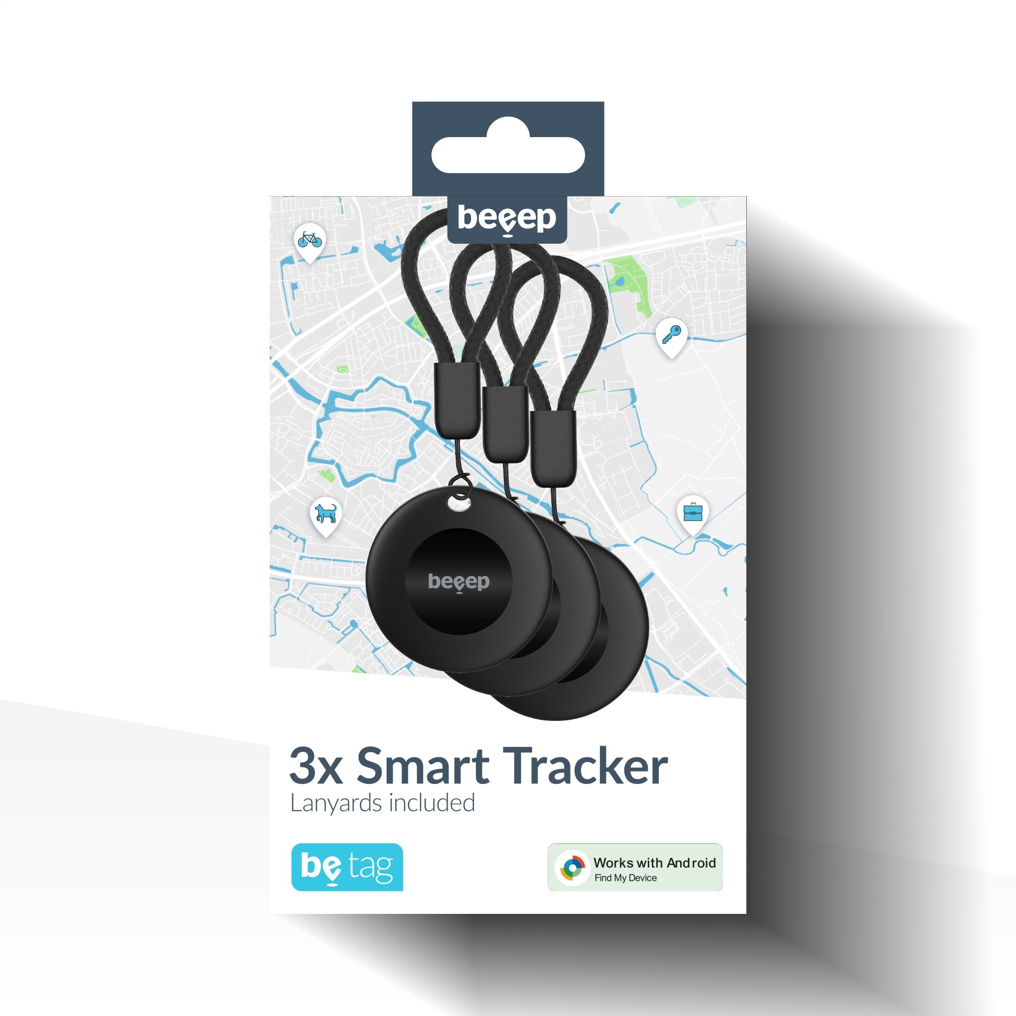 Beeep BeTag – Smart Tracker Google Find My Device 3er Pack - NooMii