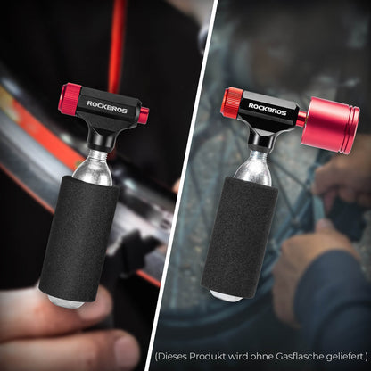 CO2 Fahrradpumpe Minipumpe für Presta & Schrader Ventile - Fahrrad Luftpumpen ROCKBROS - EU - NooMii
