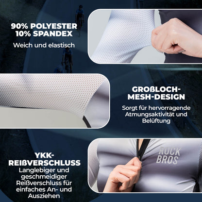 Damen Langarm - Radtrikot Schnell Trocknend Atmungsaktiv - Fahrradtrikot ROCKBROS - EU - NooMii