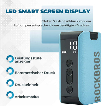 Elektrische Ballpumpe Luftpumpe 4 Ersatznadeln - Fahrrad Luftpumpen ROCKBROS - EU - NooMii