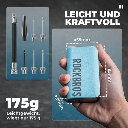 Elektrische Ballpumpe Luftpumpe 4 Ersatznadeln - Fahrrad Luftpumpen ROCKBROS - EU - NooMii