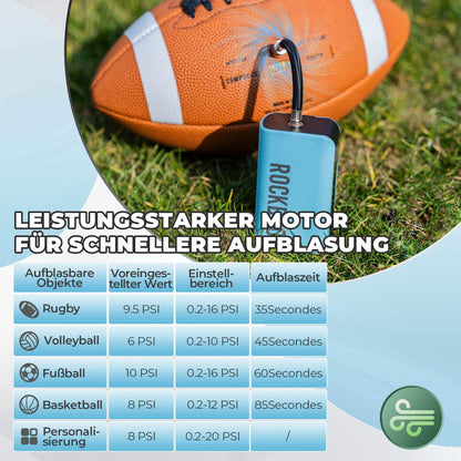 Elektrische Ballpumpe Luftpumpe 4 Ersatznadeln - Fahrrad Luftpumpen ROCKBROS - EU - NooMii