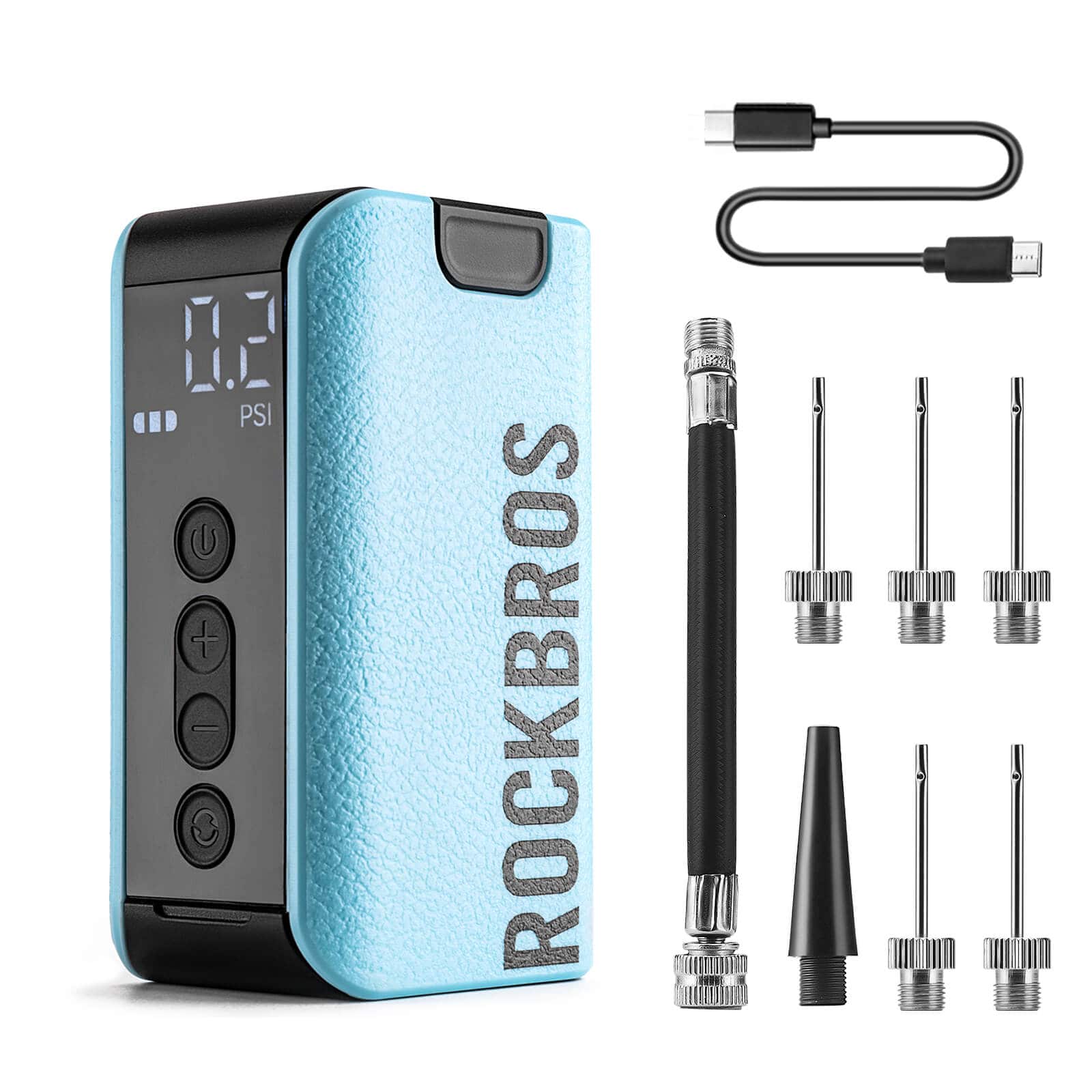 Elektrische Ballpumpe Luftpumpe 4 Ersatznadeln - Fahrrad Luftpumpen ROCKBROS - EU - NooMii