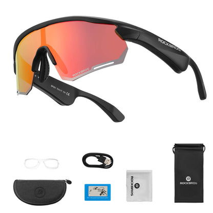 Elektronische Brille Intelligente Fahrradbrille Selbsttönend/Polarisiert - Fahrradbrille ROCKBROS - EU - NooMii