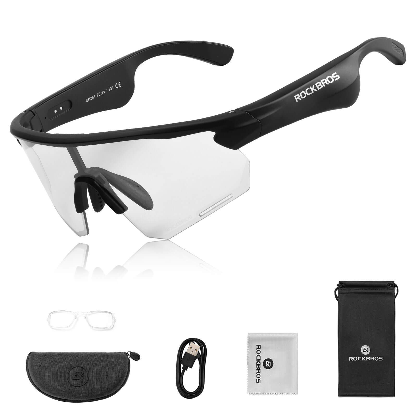 Elektronische Brille Intelligente Fahrradbrille Selbsttönend/Polarisiert - Fahrradbrille ROCKBROS - EU - NooMii