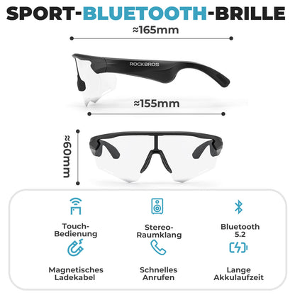 Elektronische Brille Intelligente Fahrradbrille Selbsttönend/Polarisiert - Fahrradbrille ROCKBROS - EU - NooMii