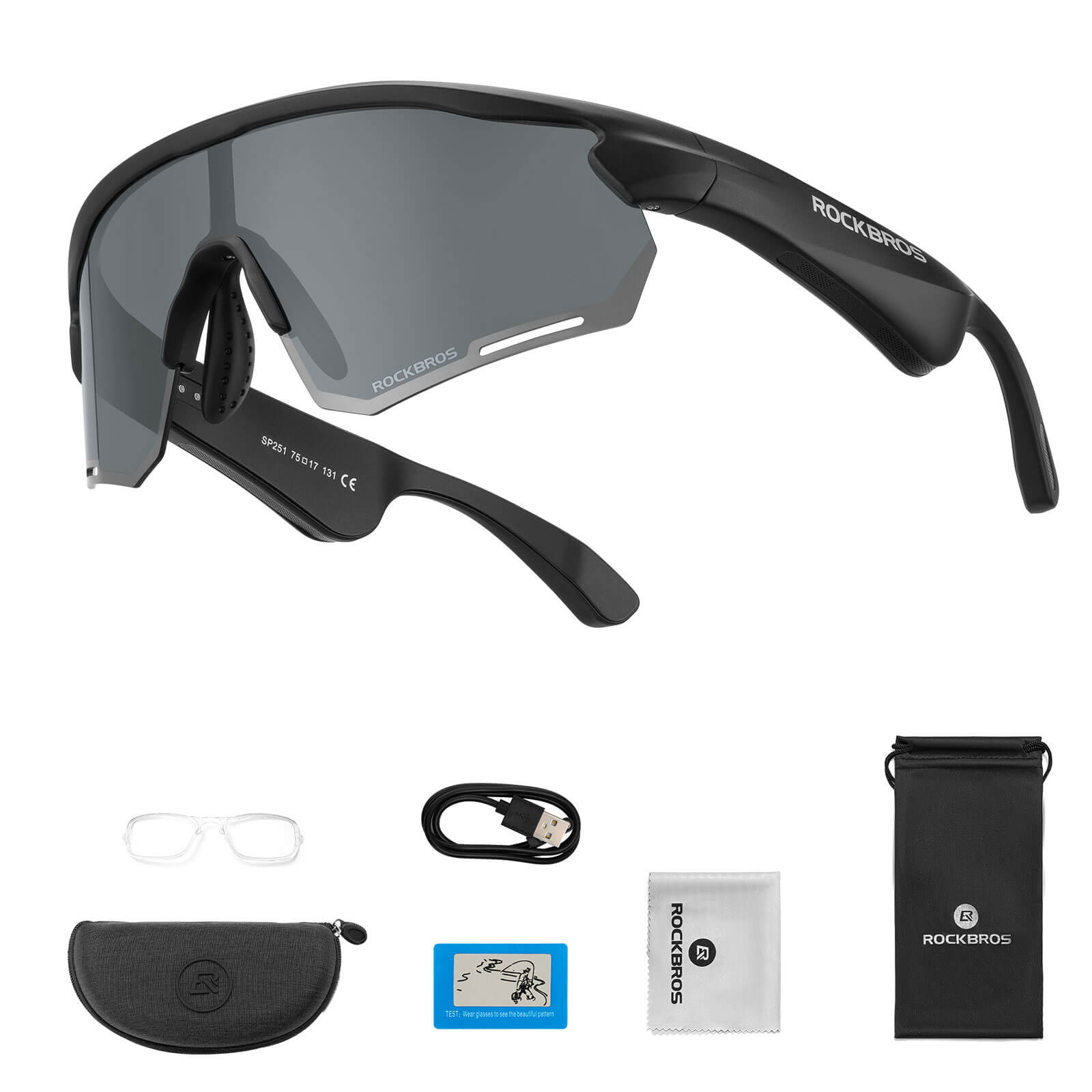 Elektronische Brille Intelligente Fahrradbrille Selbsttönend/Polarisiert - Fahrradbrille ROCKBROS - EU - NooMii