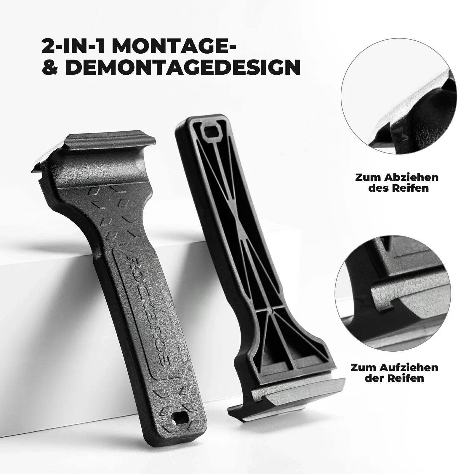 Fahrrad 2 - IN - 1 Reifenheber Fahrradwerkzeug Tragbar - Reifenheber ROCKBROS - EU - NooMii