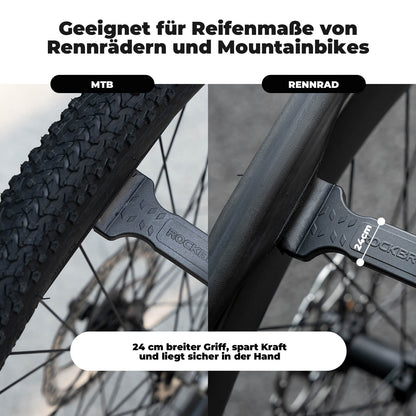Fahrrad 2 - IN - 1 Reifenheber Fahrradwerkzeug Tragbar - Reifenheber ROCKBROS - EU - NooMii