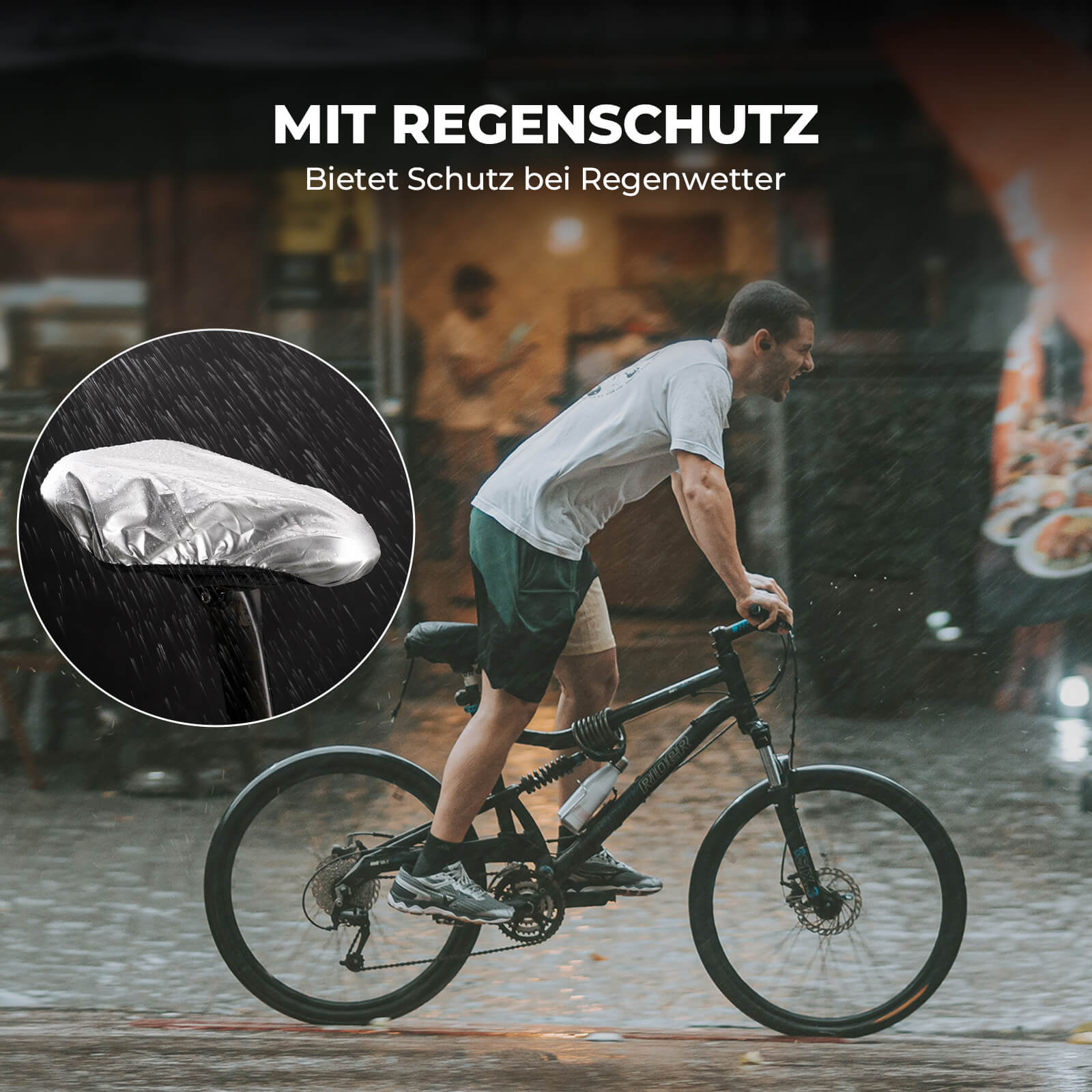 Fahrrad Aufblasbarer Sattelbezug Gepolstert mit Überzug - Fahrradsattel ROCKBROS - EU - NooMii