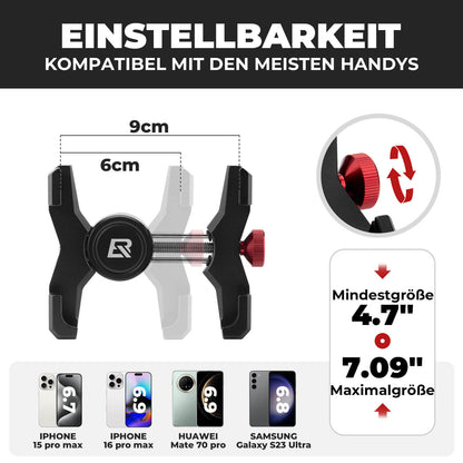Fahrrad Handyhalterung 180° Drehbar für Handy 4.7~7.09" - Fahrrad Handyhalterung ROCKBROS - EU - NooMii