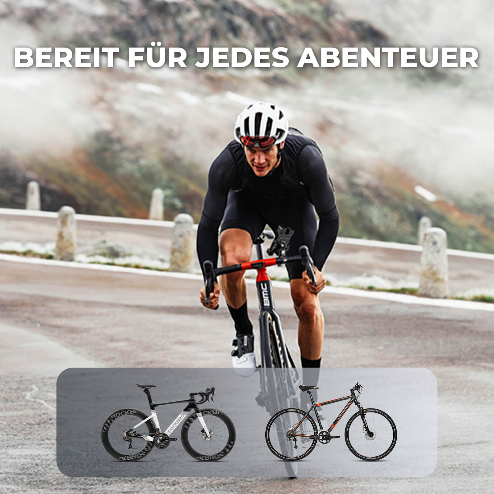 Fahrrad Handyhalterung 360° Drehbar für Handy 4.5~7.2" - Fahrrad Handyhalterung ROCKBROS - EU - NooMii