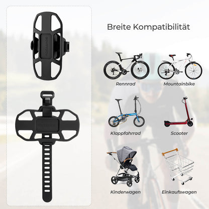 Fahrrad Handyhalterung Stoßdämpfend Kratzfest für 4" - 7" Handy - Fahrrad Handyhalterung ROCKBROS - EU - NooMii