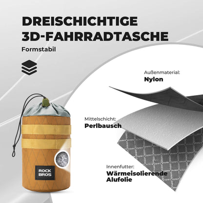 Fahrrad Lenkertasche 1.2L für Trinkflaschen Ø10 cm - Fahrradtaschen ROCKBROS - EU - NooMii
