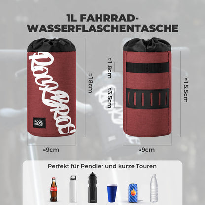 Fahrrad Lenkertasche Mini 1L für Trinkflaschen Ø9 cm - Fahrradtaschen ROCKBROS - EU - NooMii