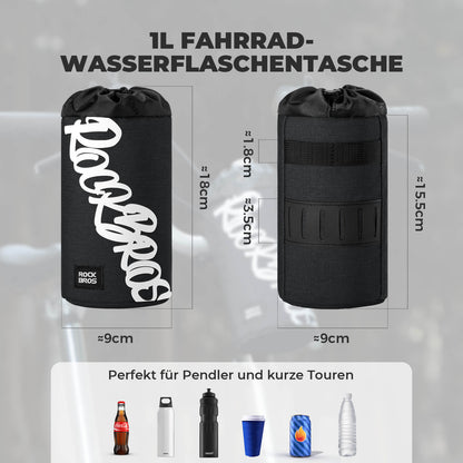 Fahrrad Lenkertasche Mini 1L für Trinkflaschen Ø9 cm - Fahrradtaschen ROCKBROS - EU - NooMii