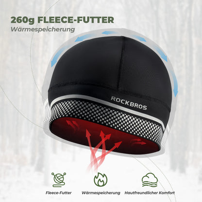 Fahrrad Mütze Fleece Helmmütze Wärmespeicherung - Fahrrad Mütze ROCKBROS - EU - NooMii