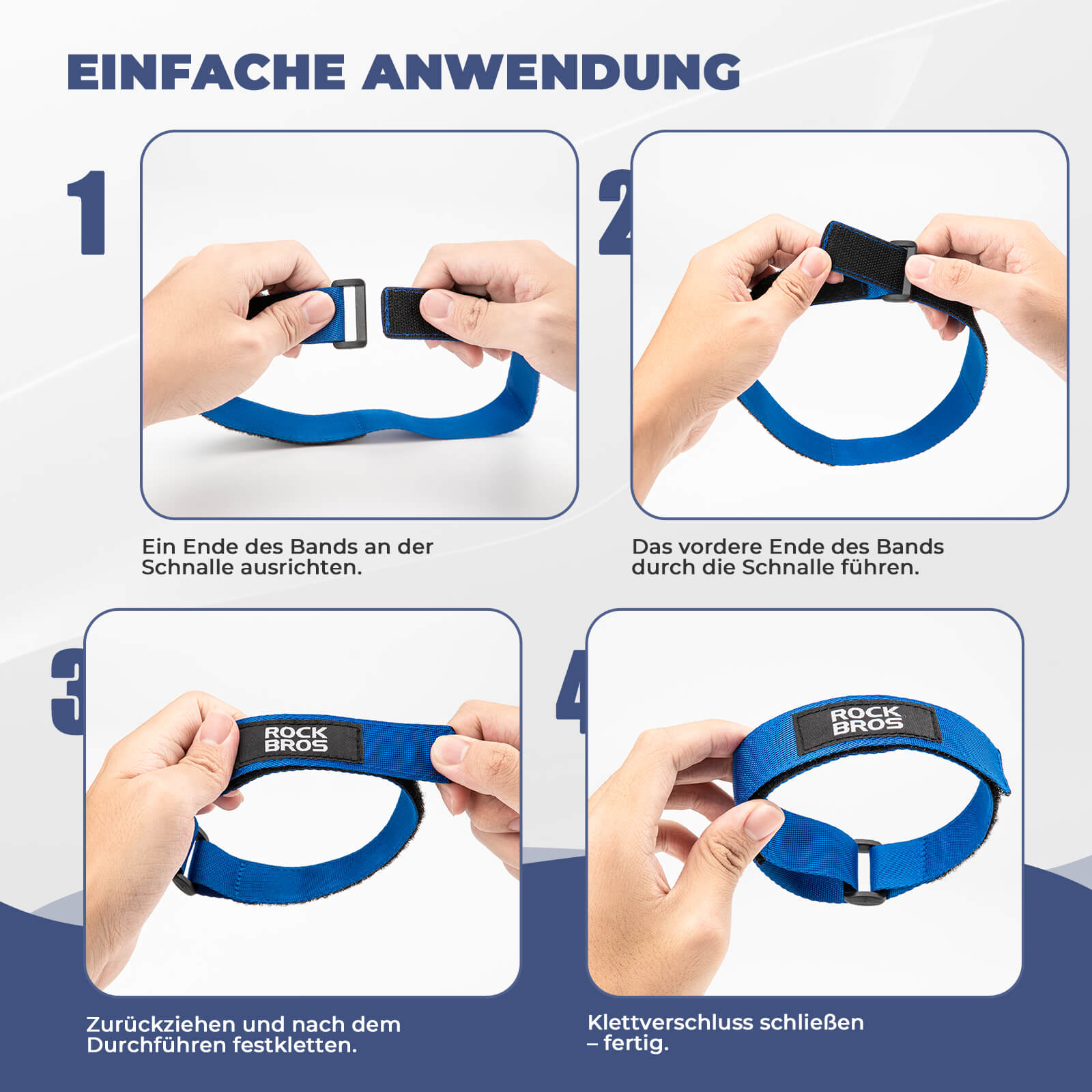 Fahrrad - Stabilisator - Gurte Hosenband für Brompton Fahrrad - Reflektorbänder ROCKBROS - EU - NooMii