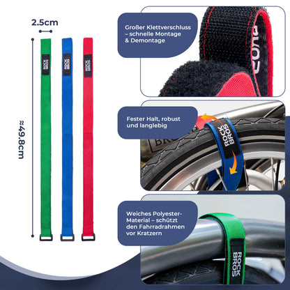 Fahrrad - Stabilisator - Gurte Hosenband für Brompton Fahrrad - Reflektorbänder ROCKBROS - EU - NooMii