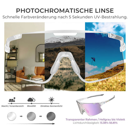 Fahrradbrille Drei - Gläser Konfigurationssystem - BOUNDLESS Serie - Fahrradbrille ROCKBROS - EU - NooMii