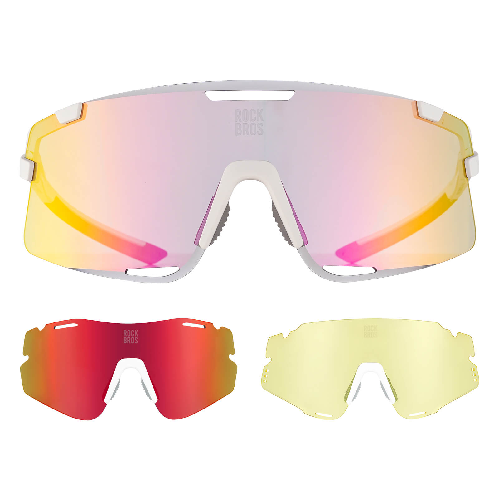 Fahrradbrille Drei - Gläser Konfigurationssystem - BOUNDLESS Serie - Fahrradbrille ROCKBROS - EU - NooMii