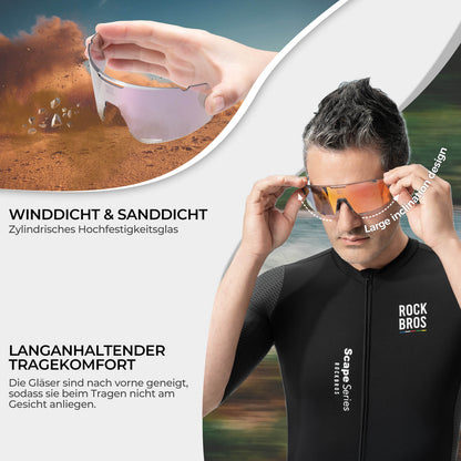 Fahrradbrille Drei - Gläser Konfigurationssystem - BOUNDLESS Serie - Fahrradbrille ROCKBROS - EU - NooMii