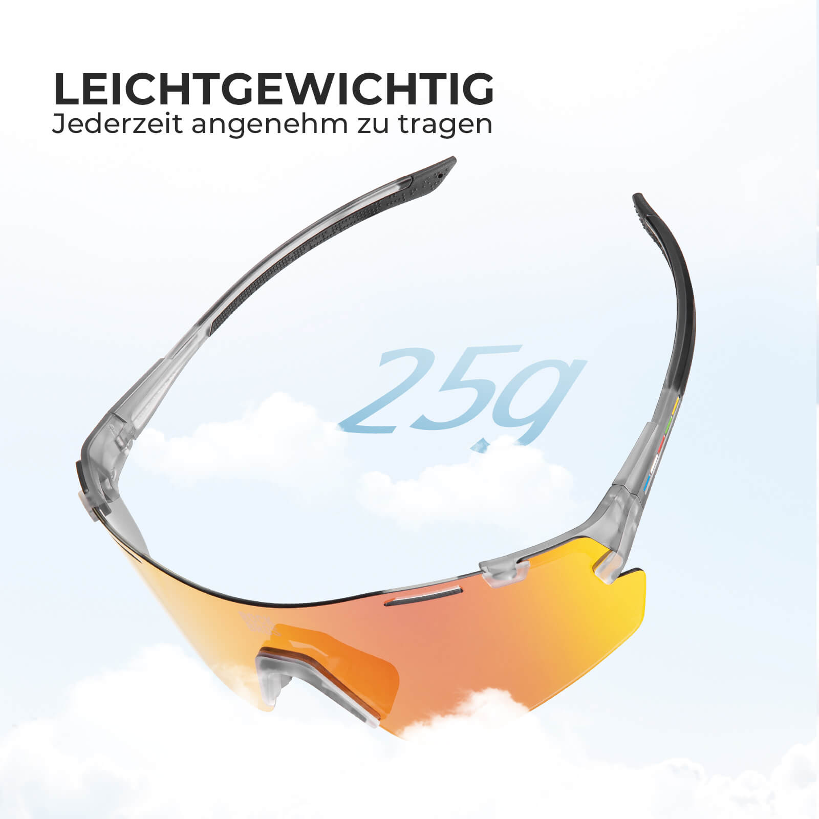 Fahrradbrille Drei - Gläser Konfigurationssystem - BOUNDLESS Serie - Fahrradbrille ROCKBROS - EU - NooMii