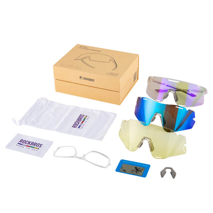 Fahrradbrille Drei - Gläser Konfigurationssystem - BOUNDLESS Serie - Fahrradbrille ROCKBROS - EU - NooMii