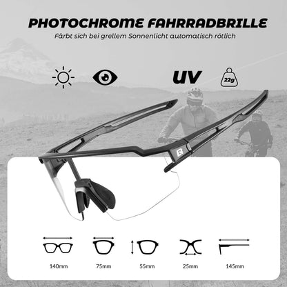Fahrradbrille Photochromatisch Sonnenbrille UV400 - Schutz - Fahrradbrille ROCKBROS - EU - NooMii