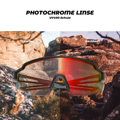 Fahrradbrille Photochromatisch Sonnenbrille UV400 - Schutz - Fahrradbrille ROCKBROS - EU - NooMii
