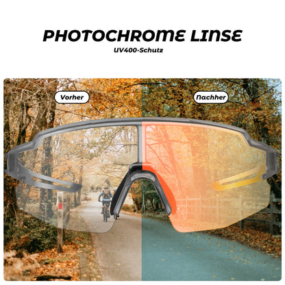 Fahrradbrille Photochromatisch Sonnenbrille UV400 - Schutz - Fahrradbrille ROCKBROS - EU - NooMii