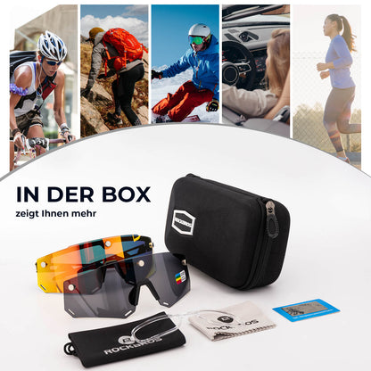 Fahrradbrille Polarisiert Magnetische Haftung Herren/Damen - Fahrradbrille ROCKBROS - EU - NooMii