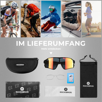 Fahrradbrille Polarisiert UV400 Schutz Ultraleicht - Fahrradbrille ROCKBROS - EU - NooMii