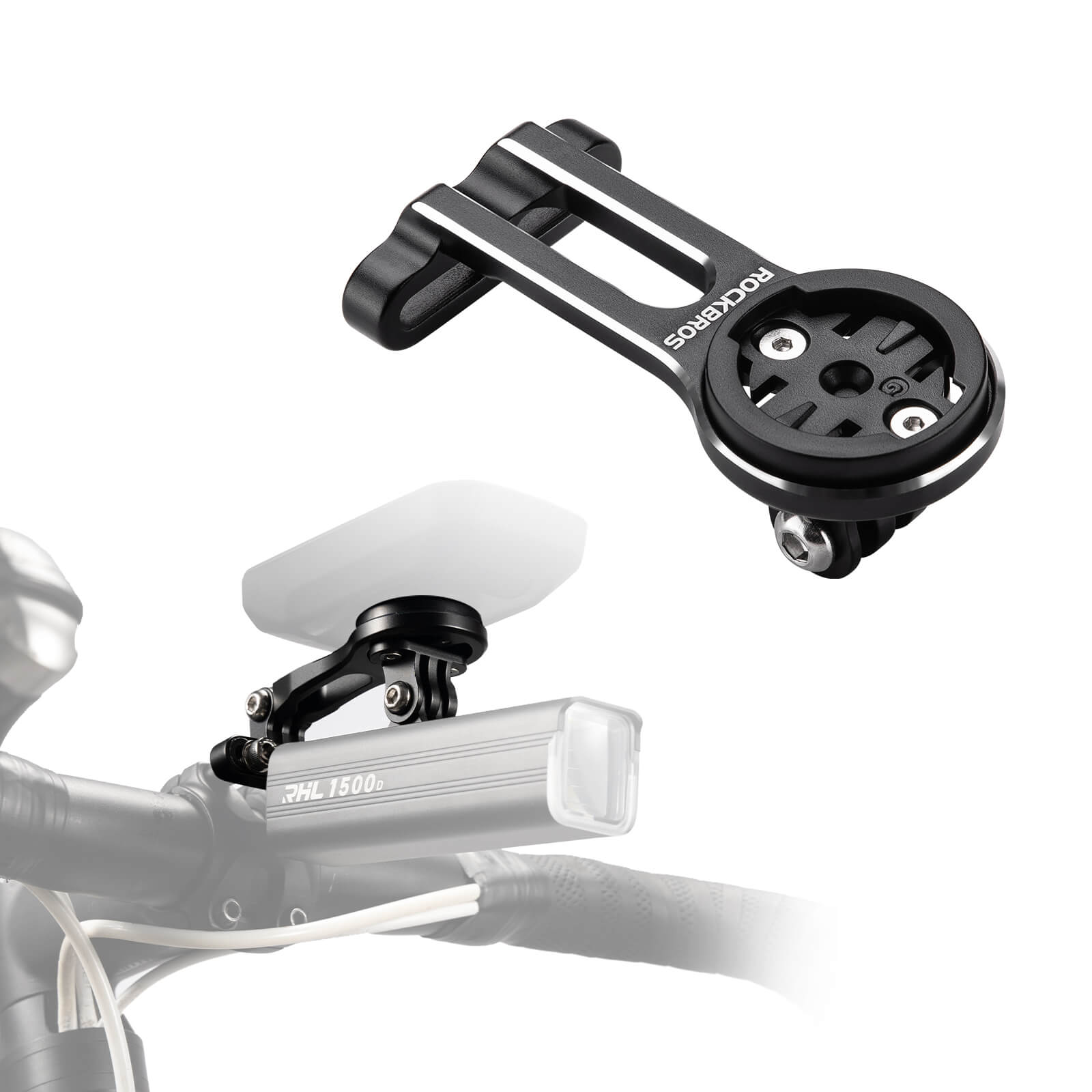 Fahrradcomputer Halterung Kompatibel mit Garmin/Bryton/GPS Fahrradlicht - Fahrrad Handyhalterung ROCKBROS - EU - NooMii