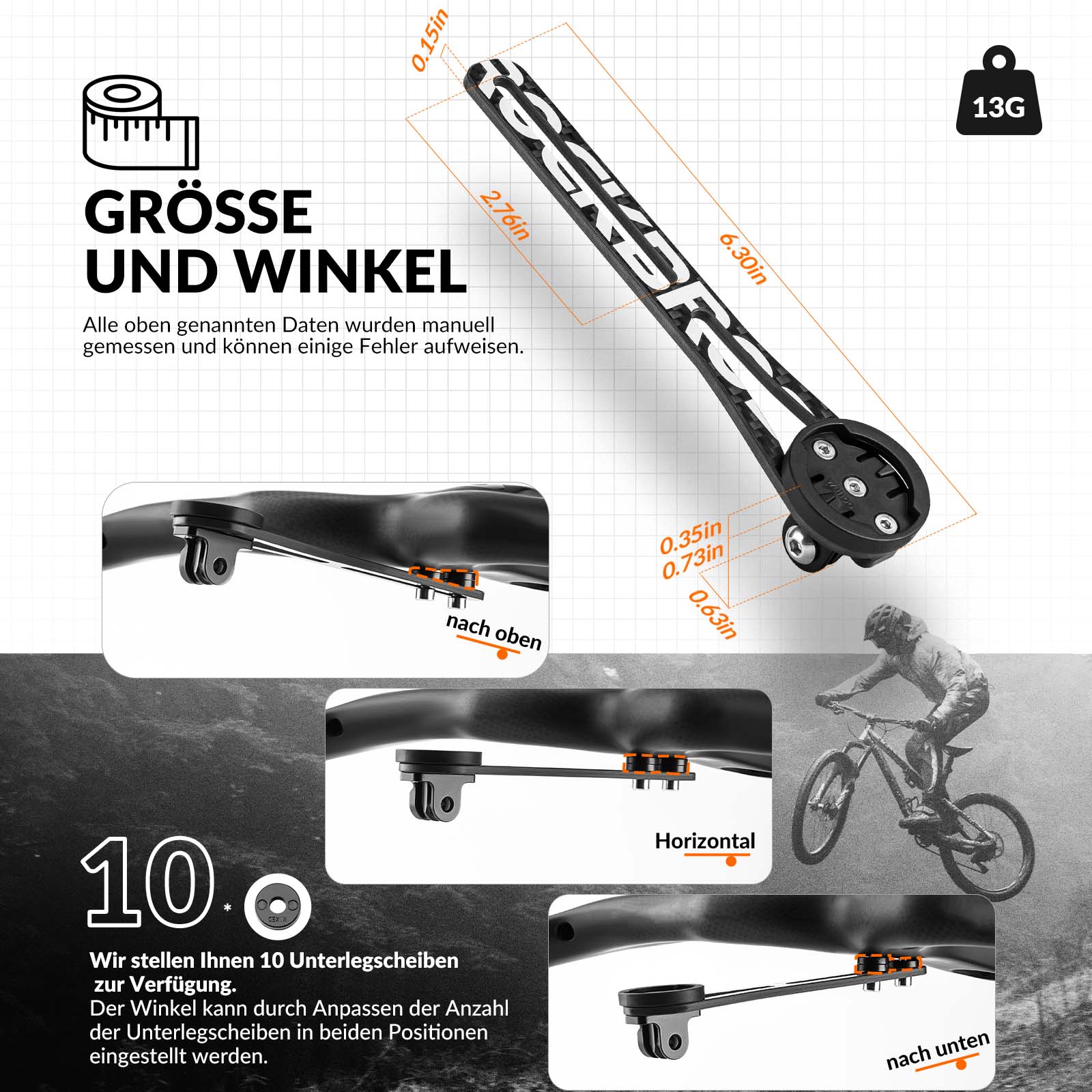 Fahrradcomputer Halterung Lenkerhalterung für Garmin/Wahoo/Bryton/Giant - Fahrrad Handyhalterung ROCKBROS - EU - NooMii