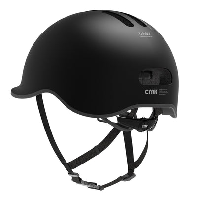 CRNK Tango Helm Metallic Blue – Seitenansicht, CE EN1078, Stadthelm