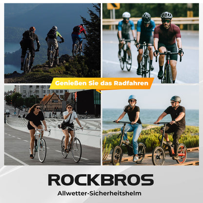 Fahrradhelm mit Rücklicht 55 - 60cm - Fahrradhelme ROCKBROS - EU - NooMii
