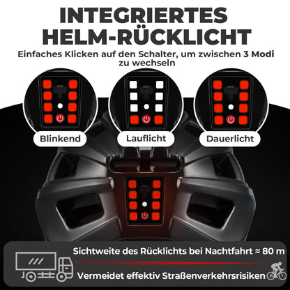 Fahrradhelm mit Rücklicht 55 - 61cm - Fahrradhelme ROCKBROS - EU - NooMii