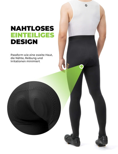 Fahrradhose Lang Gepolstert Nahtlos Schnelltrocknend Herren - Fahrradhose ROCKBROS - EU - NooMii