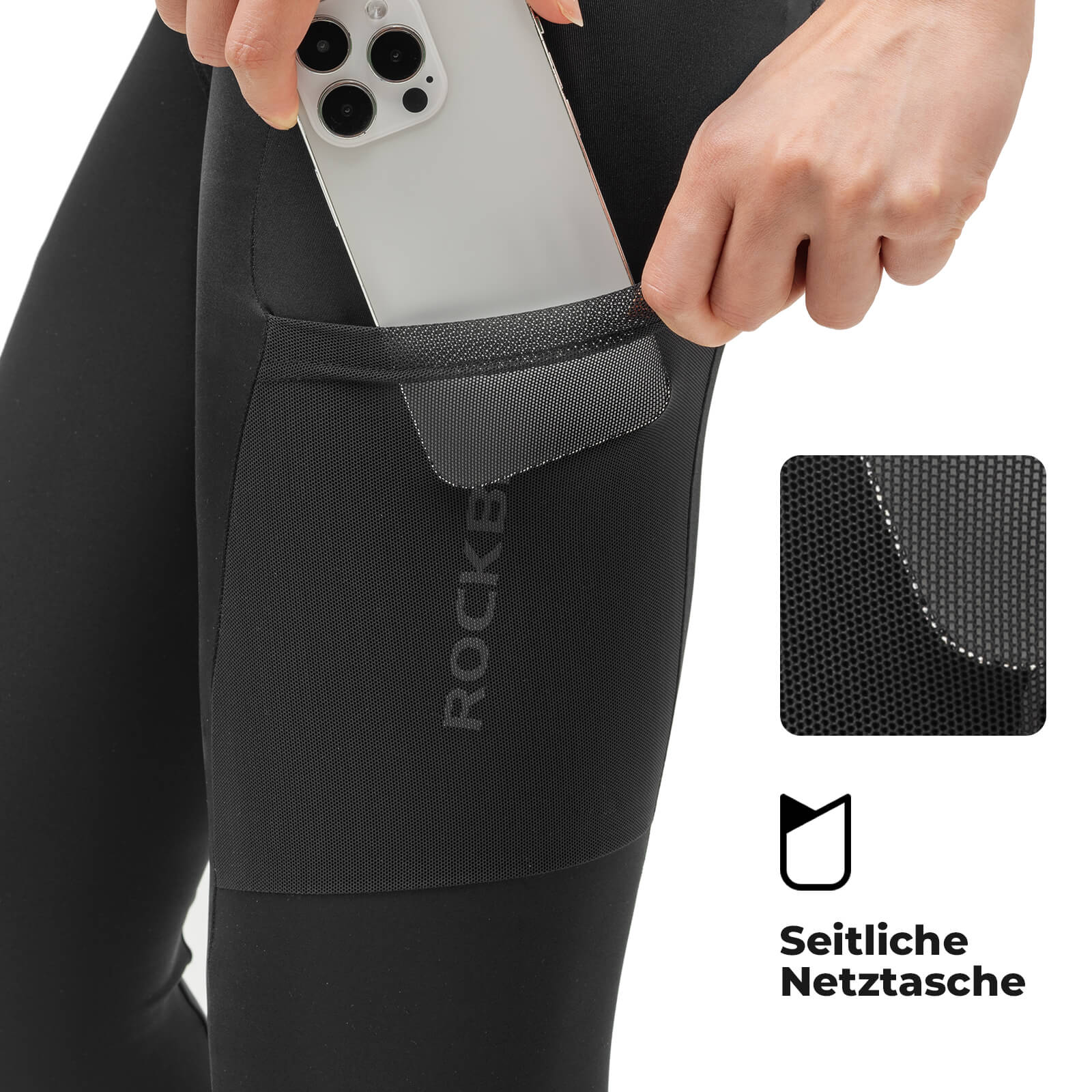 Fahrradhose Lange Radlerhose Gepolstert Atmungsaktiv Damen - Fahrradhose ROCKBROS - EU - NooMii