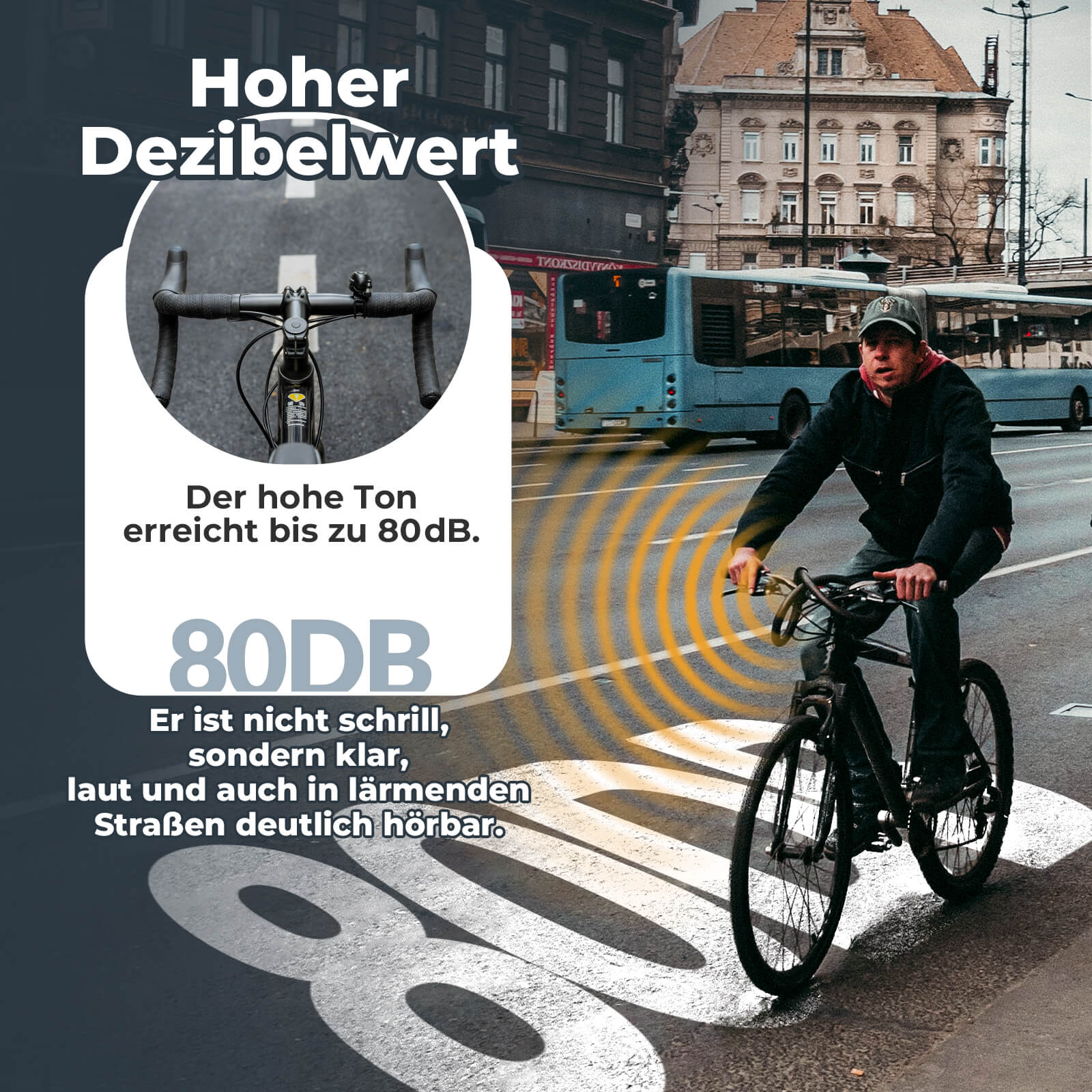 Fahrradklingel 360 - Grad - Drehung für 22 - 34mm Lenker - Fahrradklingel ROCKBROS - EU - NooMii