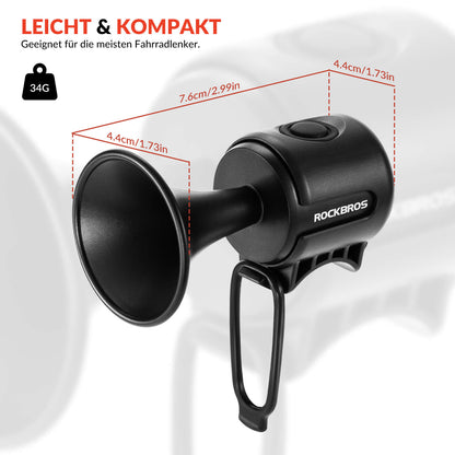 Fahrradklingel Elektrisch 120dB Ton IPX4 Wasserschutz Kinder/Erwachsene - Fahrradklingel ROCKBROS - EU - NooMii
