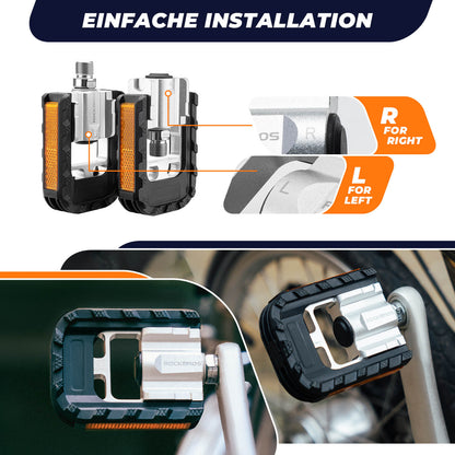 Fahrradpedale Faltbar Klapppedale 9/16" - Fahrradpedale ROCKBROS - EU - NooMii