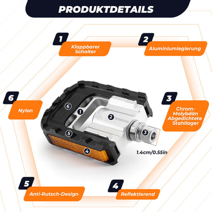 Fahrradpedale Faltbar Klapppedale 9/16" - Fahrradpedale ROCKBROS - EU - NooMii