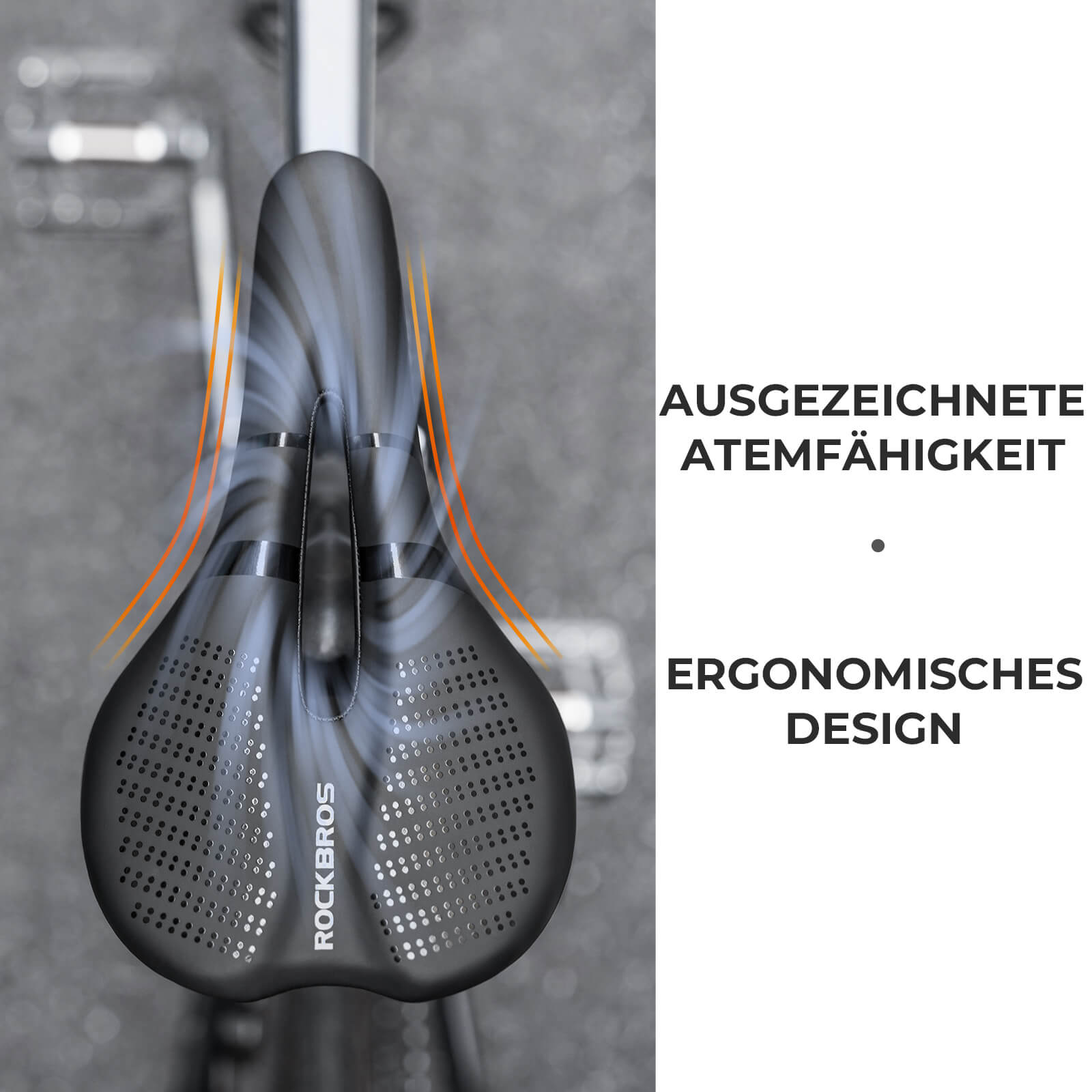 Fahrradsattel Bequem Memory Foam für Rennrad MTB - Fahrradsattel ROCKBROS - EU - NooMii