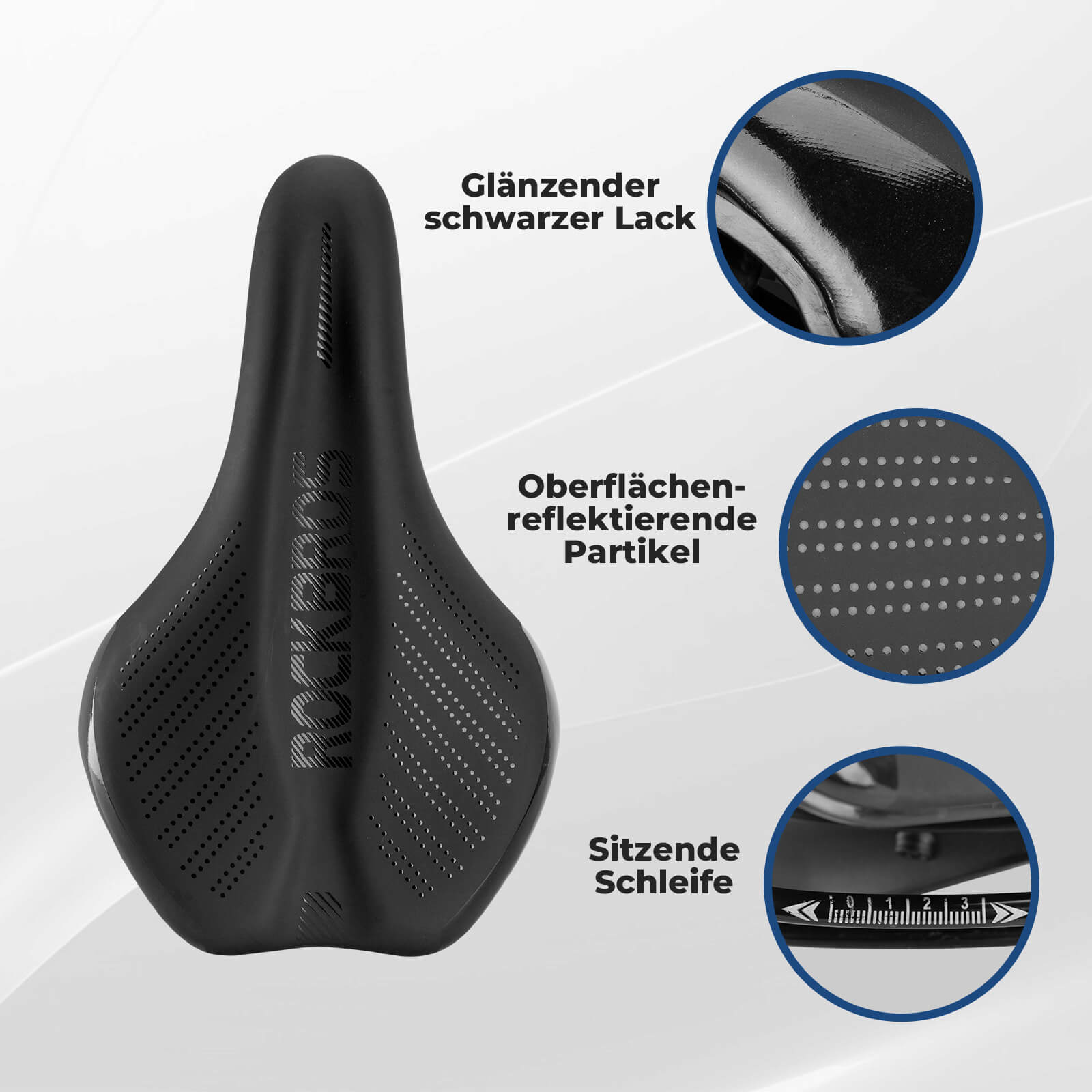 Fahrradsattel Komfortabel Gel mit überzug & Schraubenschlüssel - Fahrradsattel ROCKBROS - EU - NooMii