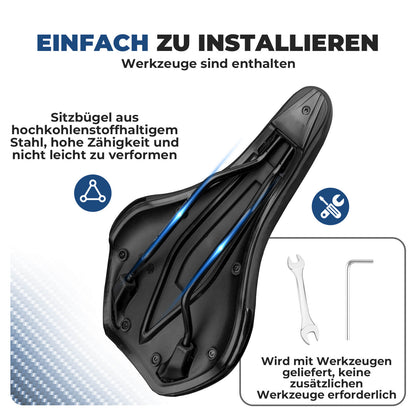 Fahrradsattel Komfortabel Gel mit überzug & Schraubenschlüssel - Fahrradsattel ROCKBROS - EU - NooMii